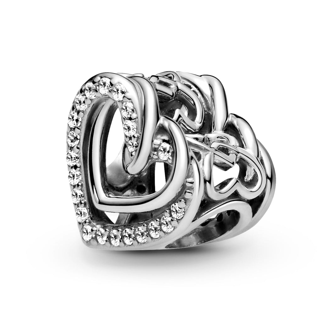 Pandora Moments Charm Cœurs Entrelacés Scintillant 799270C01