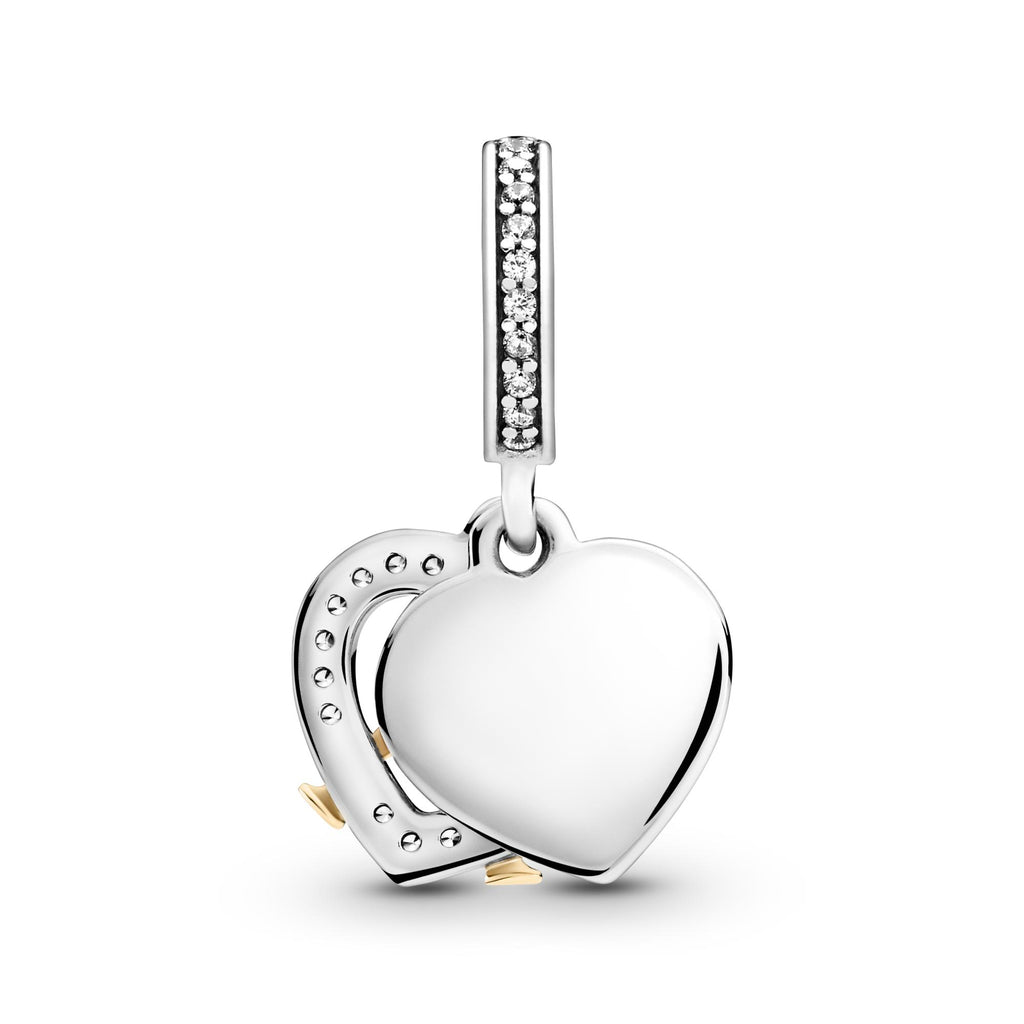 Pandora Moments Charm Pendant Joyeux Anniversaire Bicolore 799322C01