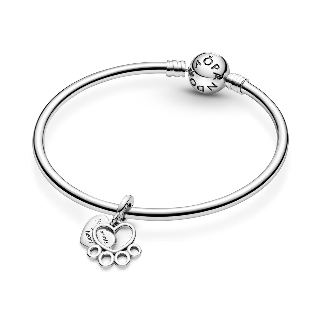 Pandora Moments Charm Pendant Cœurs & Empreinte de Pattes 799360C00