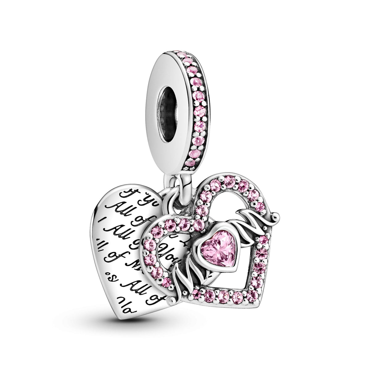 Pandora Moments Charm Pendant Cœur & Mum (Maman) 799402C01