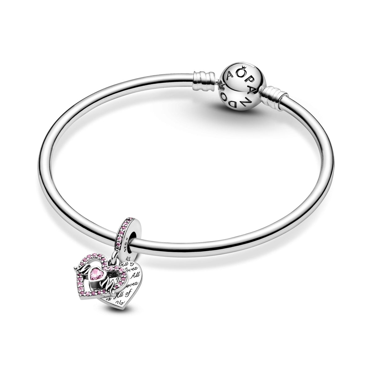 Pandora Moments Charm Pendant Cœur & Mum (Maman) 799402C01