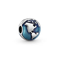 Pandora Moments Charm Clip Globe Bleu 799429C01