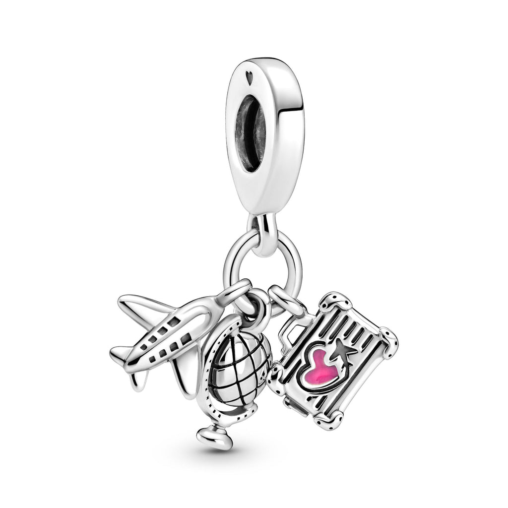 Pandora Moments Charm Pendant Avion, Globe & Valise 799435C01
