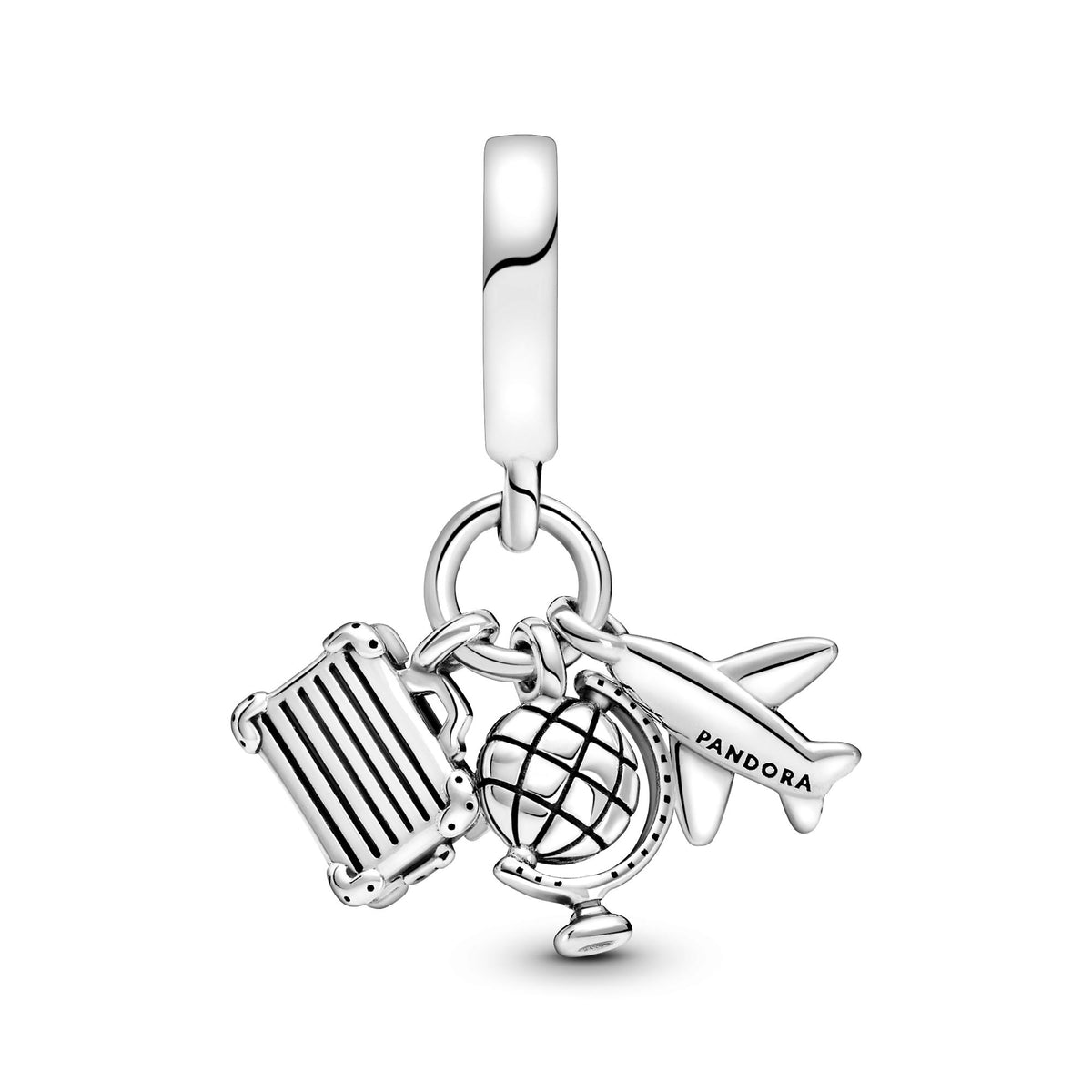 Pandora Moments Charm Pendant Avion, Globe & Valise 799435C01