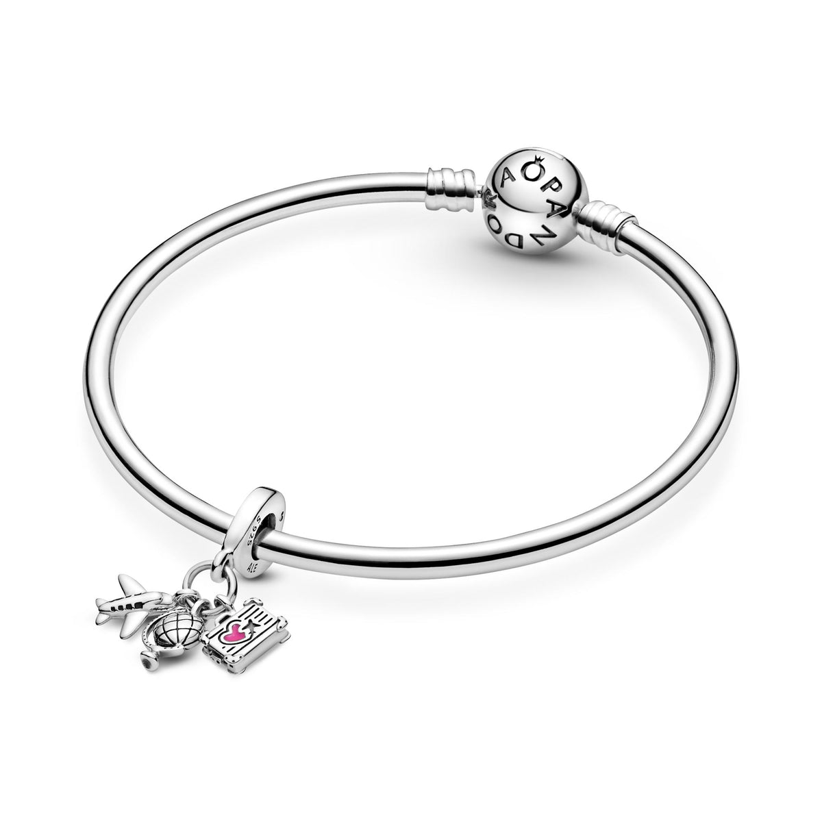 Pandora Moments Charm Pendant Avion, Globe & Valise 799435C01