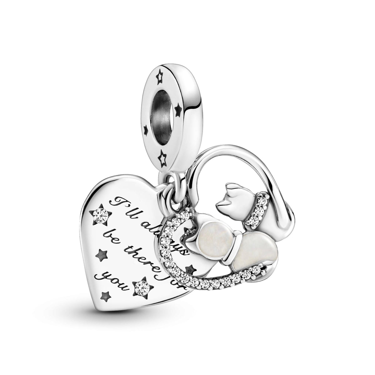 Pandora Moments Charm Pendant Chats & Cœurs 799546C01