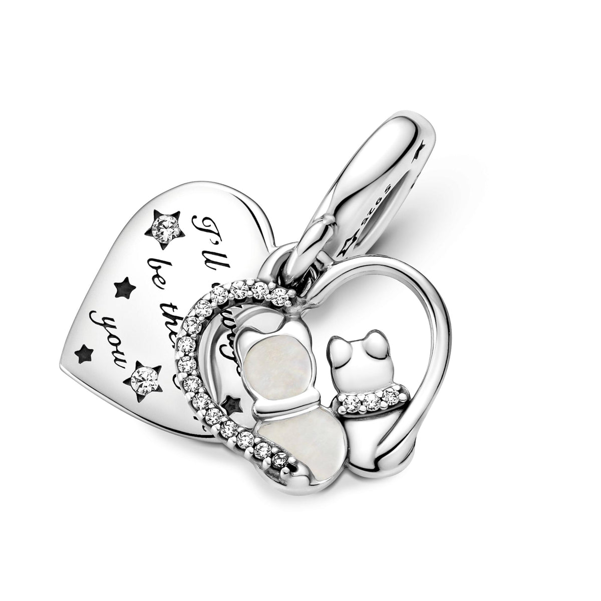 Pandora Moments Charm Pendant Chats & Cœurs 799546C01