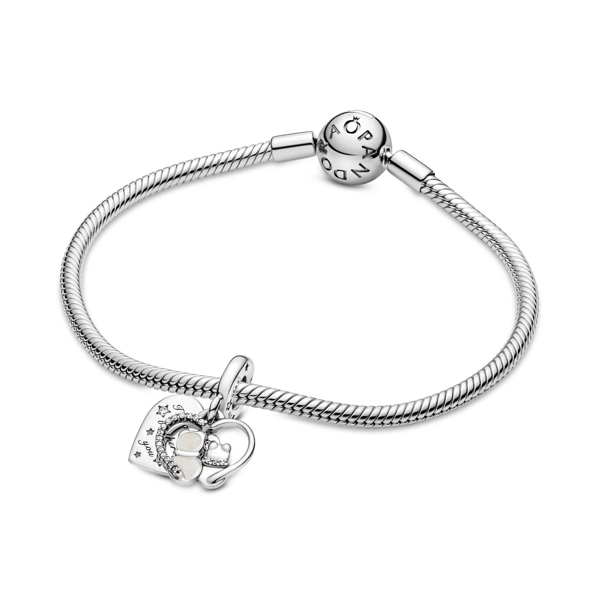 Pandora Moments Charm Pendant Chats & Cœurs 799546C01