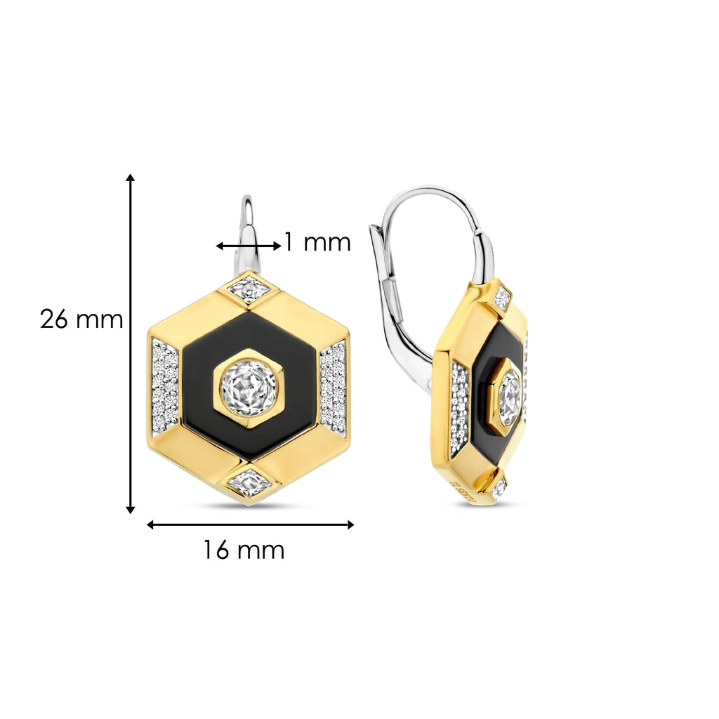 Ti Sento Milano Boucles d'oreilles pendantes Vintage 7996BL