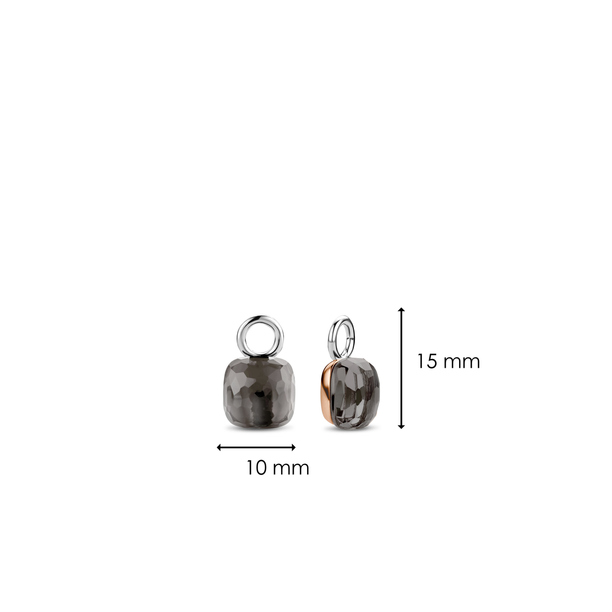 Ti Sento Milano Charm d'oreille Coussin et rectangle 9215GB