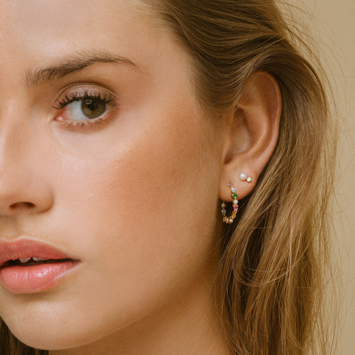 Sif Jakobs Boucles d'oreilles Adria SJ-E12220-PCZ-YG