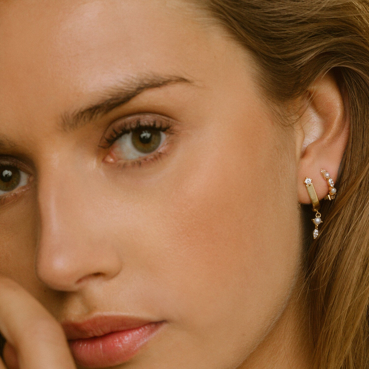 Sif Jakobs Boucles d'oreilles Adria SJ-E12234-PCZ-YG