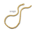 Orage Collier pavé plaqué or zircons BC036