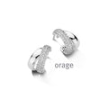 Orage Créoles argent rhodié zircons BC039