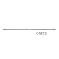 Orage Bracelet rivière dégradée argent rhodié zircons BC081