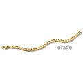 Orage Bracelet homme acier doré BC098