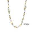 Orage Collier maillons acier bicolore BC116
