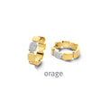 Orage Créoles acier zircons BC131