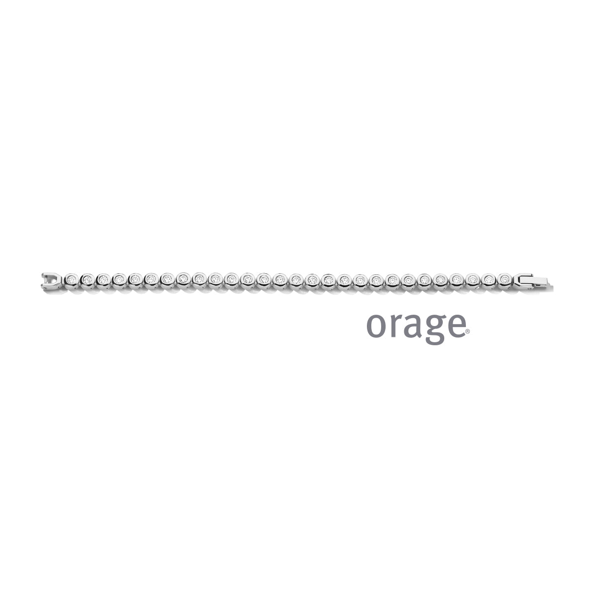 Orage Bracelet rivière acier doré BC133