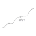 Orage Bracelet infini argent rhodié zircons BC136