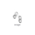 Orage Boucles d'oreilles infini argent rhodié zircons BC138