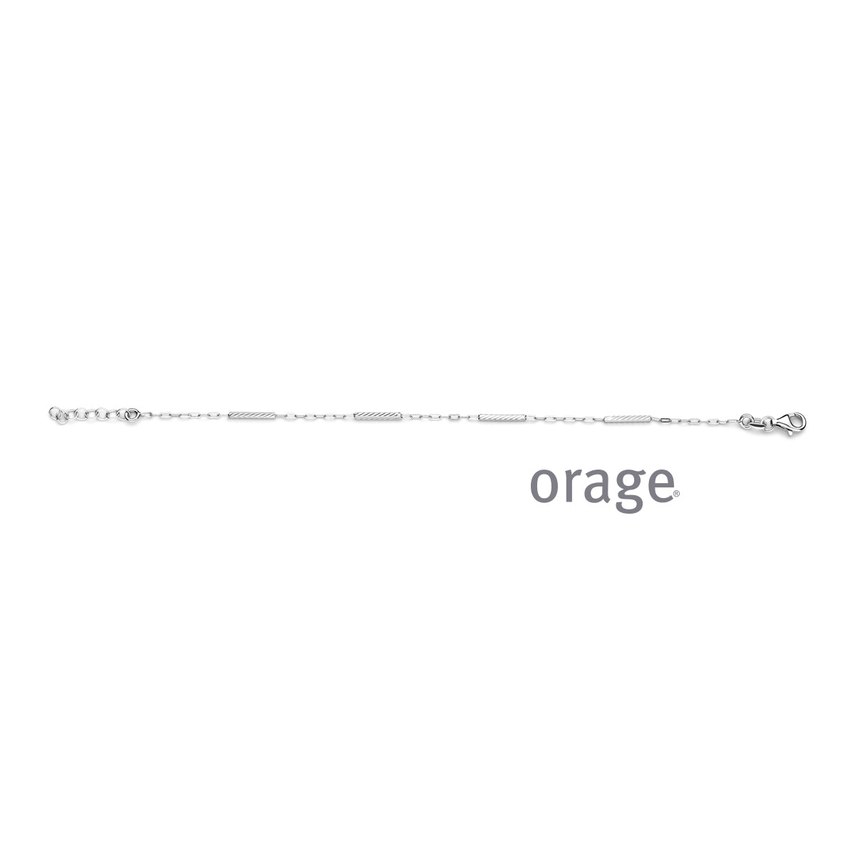 Orage Bracelet bâtonnets argent rhodié BC144