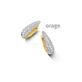 Orage Créoles pavées bicolores zircons BC181