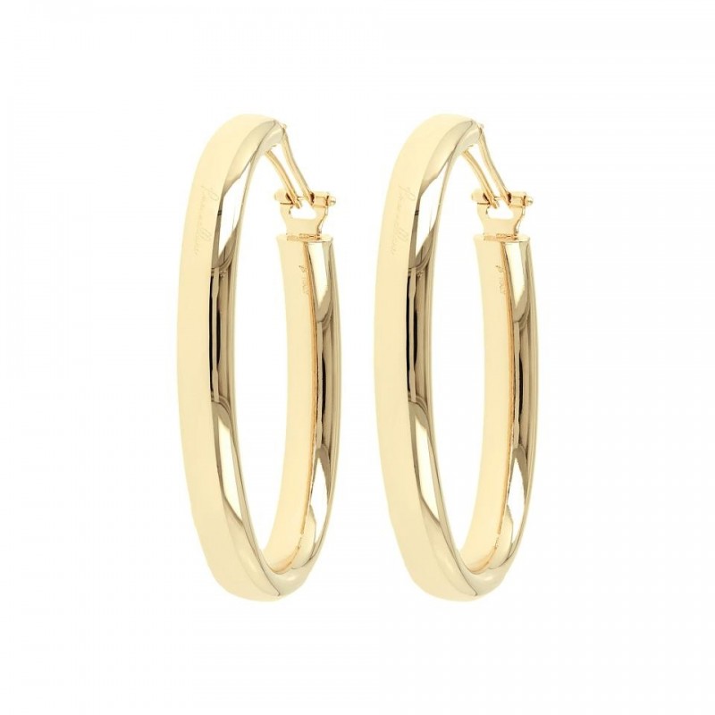Bronzallure Big Oval Hoop Earrings WSBZ00376Y.Y