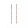 Bronzallure Tennis Sparkle Earrings White Cz WSBZ00598.WR