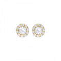 Bronzallure Fancy Stud Earrings White Cz WSBZ00773Y.WY