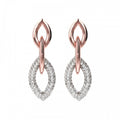 Bronzallure Shiny Marquise Link Earring Wcz WSBZ01087.WR