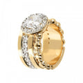 Bronzallure Shiny Cz Gemstone Ring White Cz WSBZ01219Y.WR-12