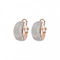Bronzallure Hoop Earrings Pave White Cz WSBZ01403.W