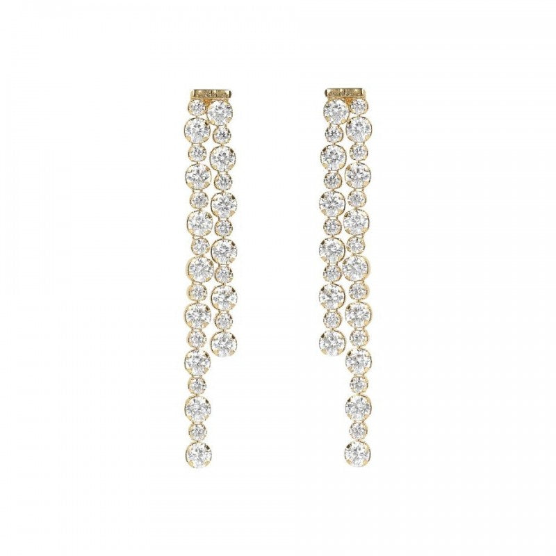Bronzallure Alternate Tennis Gemstone Earrin WSBZ01589Y.Y