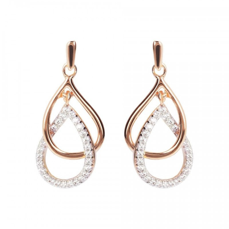 Bronzallure Cz Gemstone Earrings White Cz WSBZ01590.W
