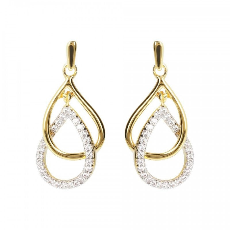 Bronzallure Cz Gemstone Earrings White Cz WSBZ01590Y.Y