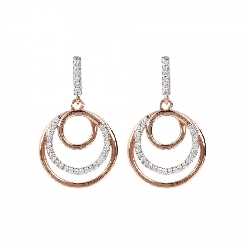 Bronzallure Shiny Round Cz Gemstone Earring WSBZ01596.W
