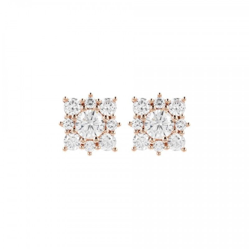 Bronzallure Cz Gemstone Earrings White Cz WSBZ01650.W