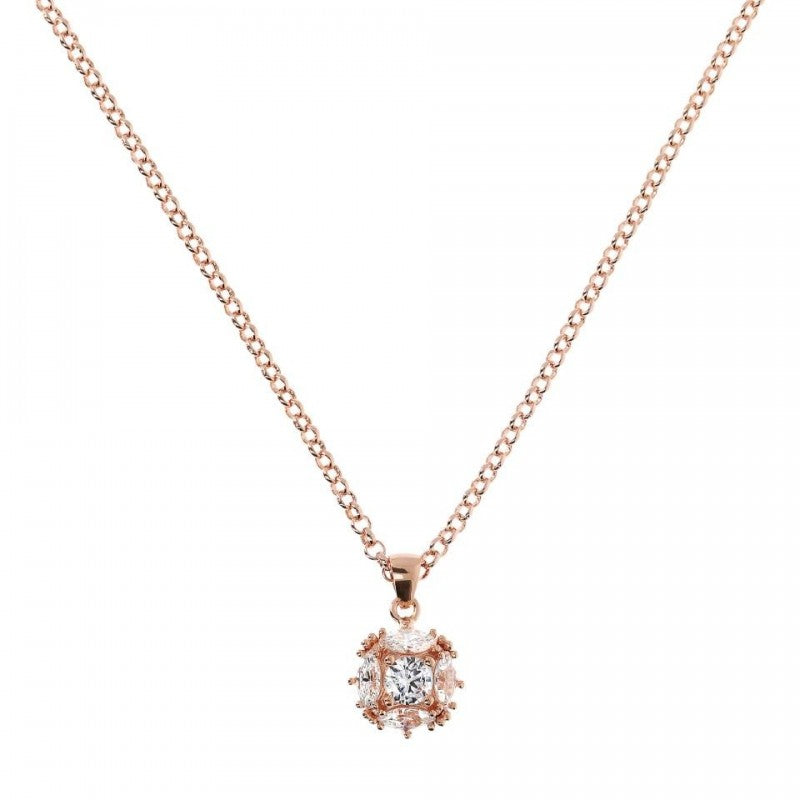 Bronzallure Chain Necklace With Cz Gemstone WSBZ01684.W