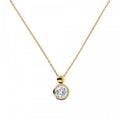 Bronzallure Polished Slide Cz Accent Necklac WSBZ01805Y.Y
