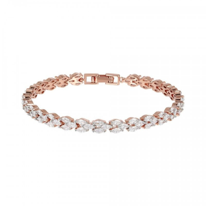 Bronzallure Cz Gemstone Tennis Bracelet Whit WSBZ01855.W
