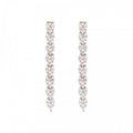 Bronzallure Cz Gemstone Tennis Earrings Whit WSBZ01858.W