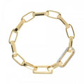Bronzallure Golden Polished Oval Link W Cz B WSBZ01871Y.W