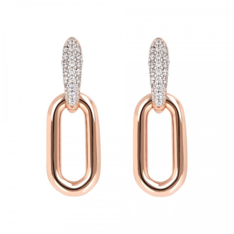 Bronzallure Rectangular Dangle Earrings With WSBZ01889.W