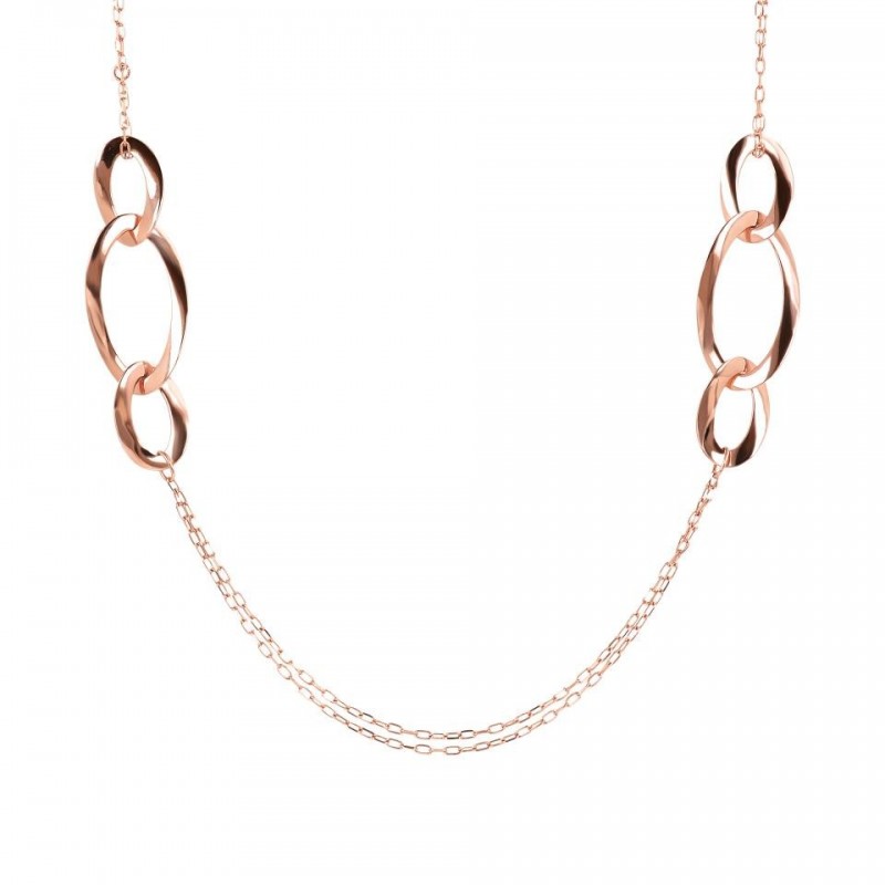 Bronzallure Necklace With Oval Elements Link WSBZ01966.R
