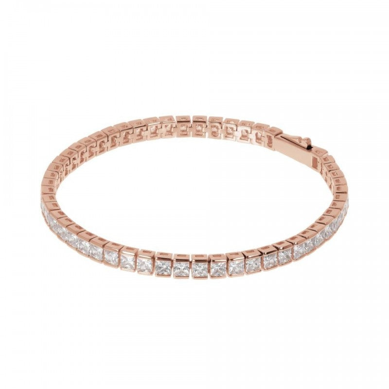 Bronzallure Princess Cut 3Mm Tennis Bracelet WSBZ01979.W-175