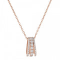 Bronzallure Necklace With Three Strands Cz P WSBZ01982.W