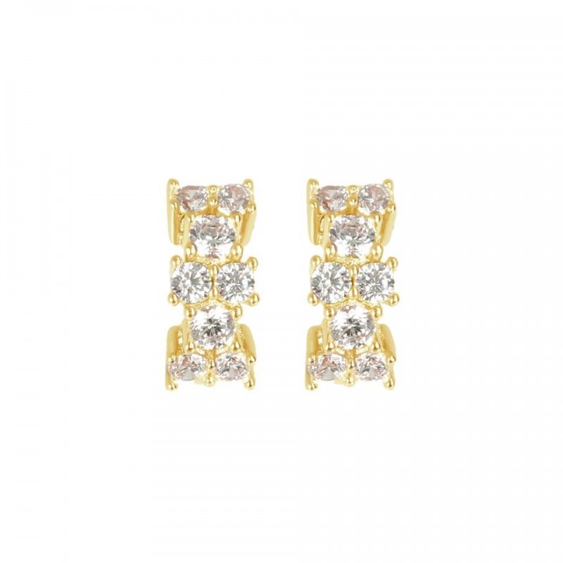 Bronzallure Hoop Earring With Round And Prin WSBZ02002Y.Y-W