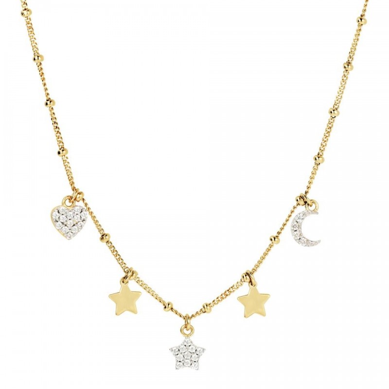 Bronzallure Multicharm Necklace WSBZ02010Y.Y