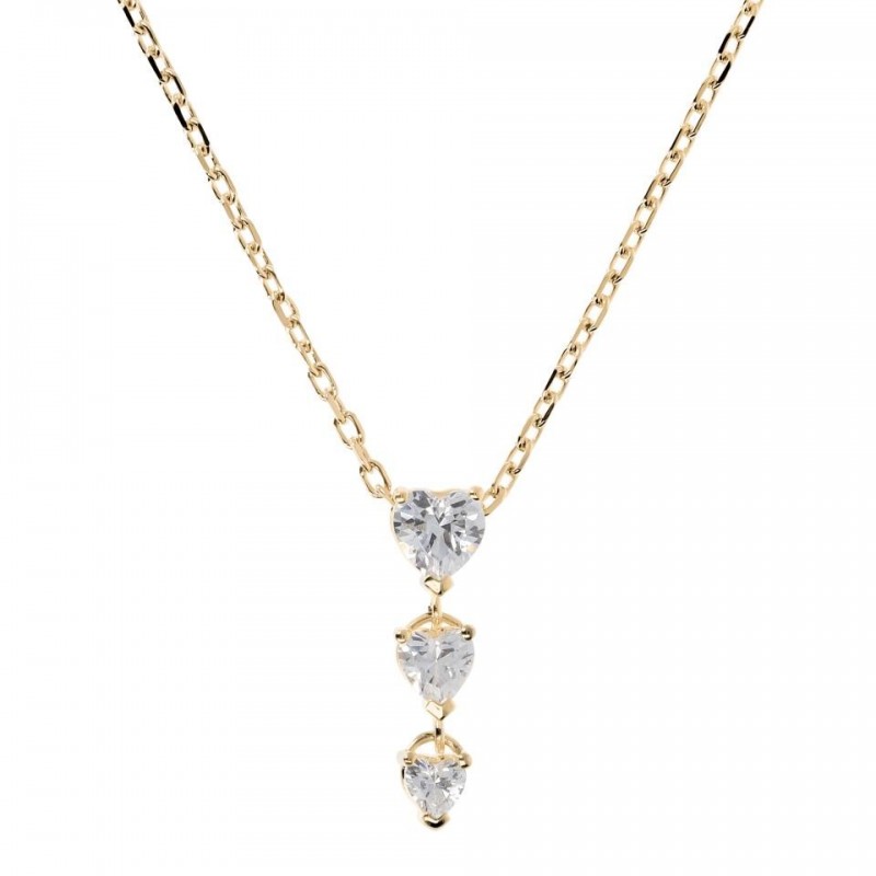 Bronzallure Heart Stones Trilogy Pendant Wit WSBZ02011Y.W